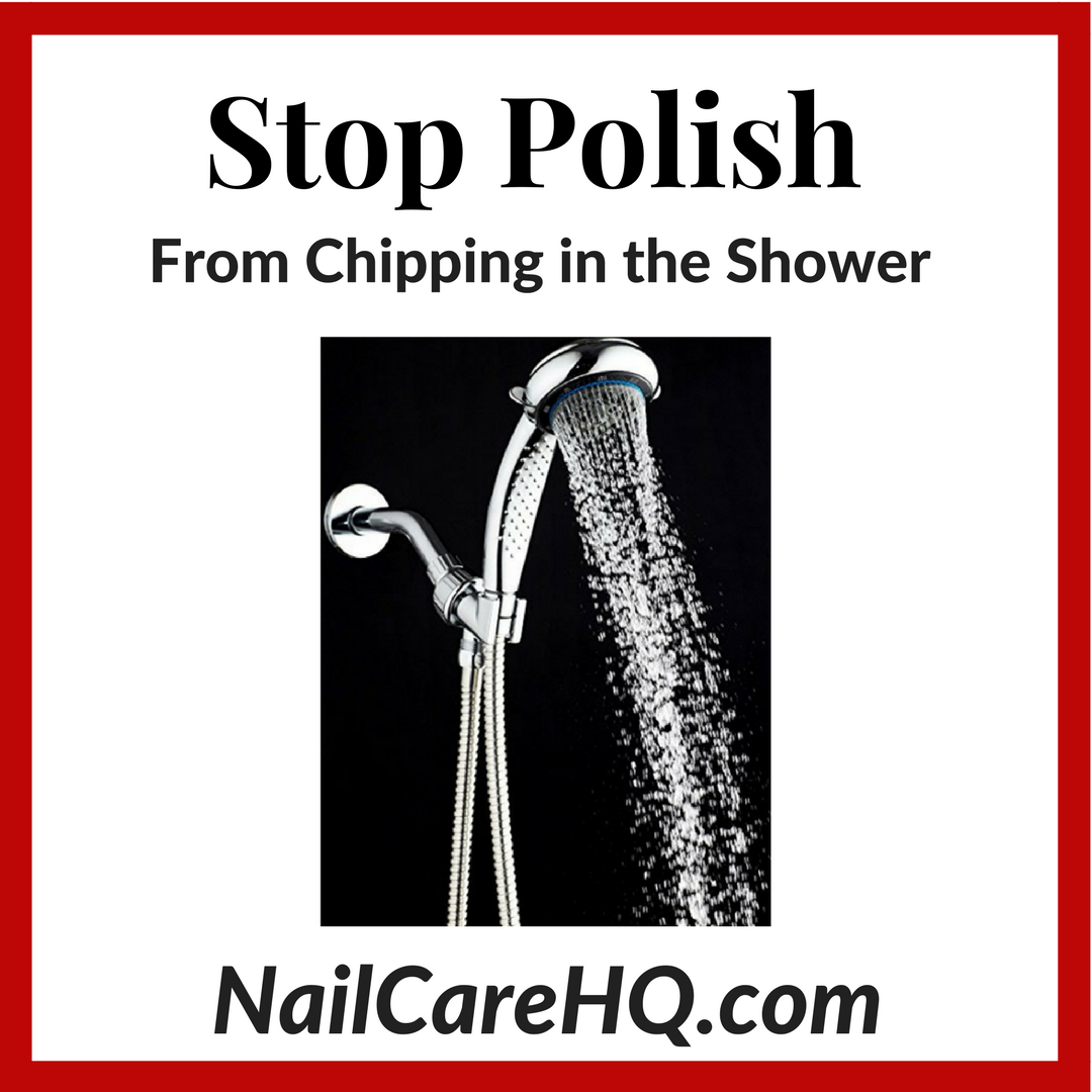 Stop Polish From Chipping in the Shower