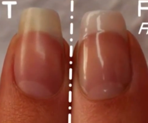 See Through Nails - Image of using polish to make natural nails look nicer