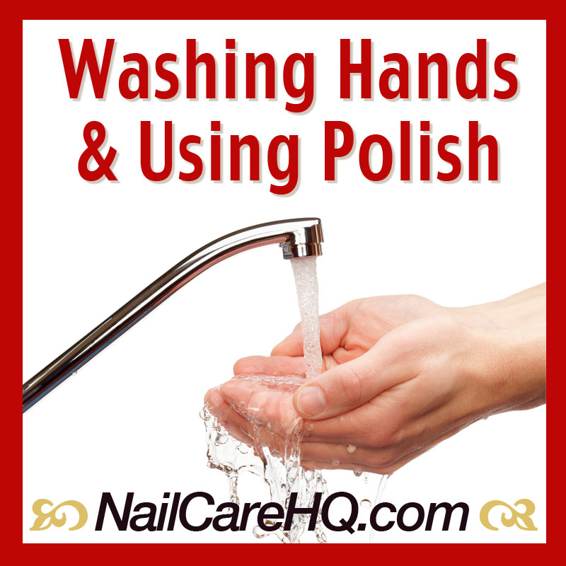 Washing Hands Before Polish
